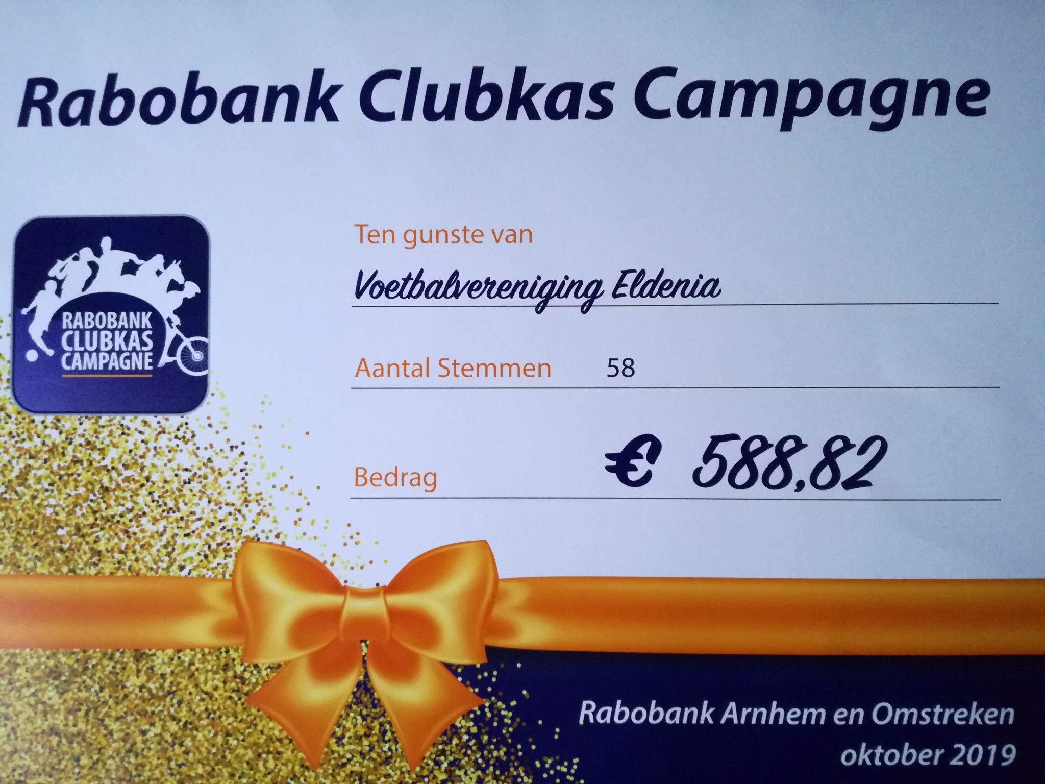 Rabobank Clubkas Campagne | v.v. Eldenia