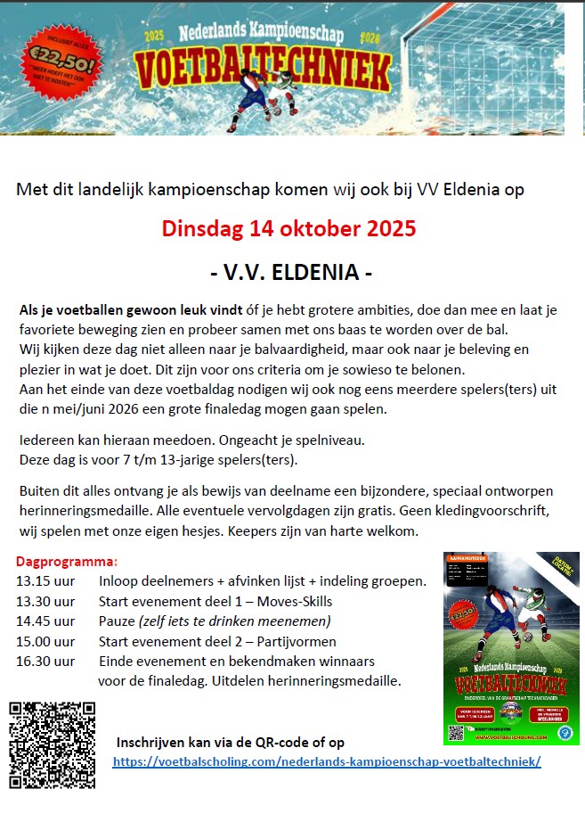 Landelijke voorrondes techniek kampioenschap