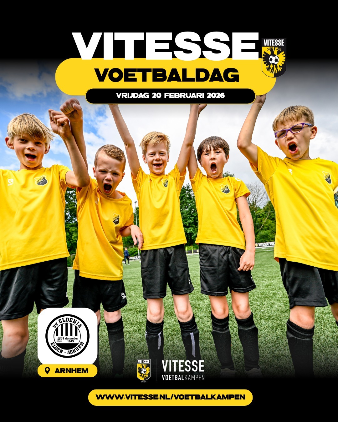 Vitesse komt in de voorjaarsvakantie naar v.v. Eldenia! 🟡⚫